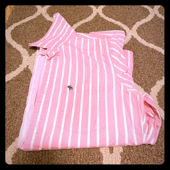 Abercrombie & Fitch Other - L Abercrombie & Fitch Pink & White Pinstripe Shirt